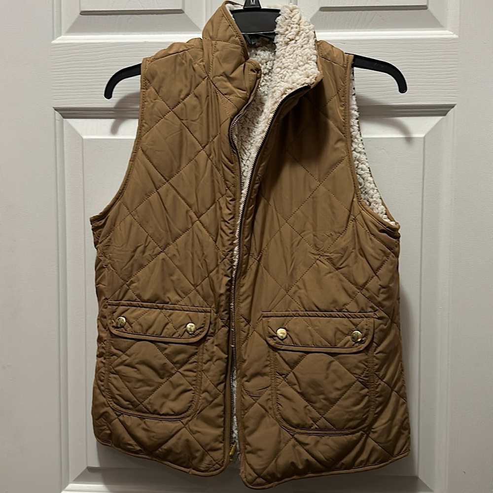 Reversible Sherpa Puffer Vest